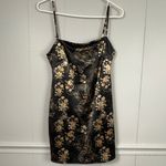 Urban Outfitters  Floral Dragon Print Sateen Twill Mini Dress Size Medium Photo 1