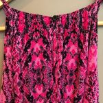 NWT INC Pink Snakeskin‎ Keyhole Midi Dress Medium Photo 6