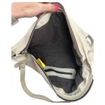 Tylie Malibu Cream Leather Snakeskin Embossed Shoulder Bag Photo 5