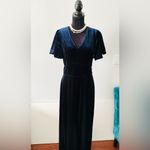 Halogen VERY PRETTY💖ELEGANT🌹VELVET JUMPSUIT💙 Photo 8