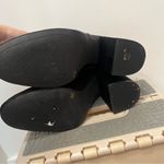 Jessica Simpson  black chunky heel boots black satin shiny size 10 Photo 5