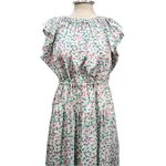 Dovima Silk Ruffle Sleeve Tie Waist Maxi Dress Size Medium Pink Photo 6