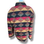 Vintage Rafaella Wool Blend Aztec Southwest Toggle Coat Jacket Small Multicolor Red Photo 5