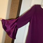 Rickie Freeman Teri Jon Purple Ruffle Accent Dress size 6 Photo 3