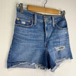 Levi's Levi’s Blue Denim Distressed Jean Shorts Women Size 27 Cut-Off Style Daisy Duke Photo 1