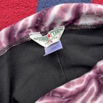 Hard Tail Forever Roll Down Y2K Flare tie dye purple Yoga Pants black stretchy Photo 1