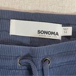 Sonoma  | Navy Drawstring Cropped Cargo Pants | Size 14 Photo 7