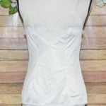 Vassarette Vintage Size S Ivory Camisole Cami Slip Top Silky Nylon Sexy Lace Photo 0