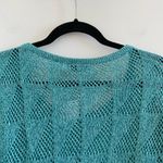 BDG  Teal Mesh Crop Sweater Size Medium Photo 10