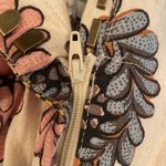 Loft Linen Blend Dress Shorts Lilac Blue Dahlia Cream Floral Size 8 Photo 6