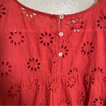 Entro Eyelet Lace Blouse Burnt Orange L Photo 6