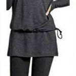 CAbi Top XS Womens Recess Topper Hoodie Dark Gray 3231 Cowl Cropped Photo 0