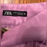 ZARA  Lilac Vegan Faux Leather Pleated Mini Skirt Size XS Bloggers Fave RARE‎ Photo 15