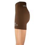 Urban Chiropractic Women's Brown High Waist Athletic Activewear Biker Shorts S Photo 1