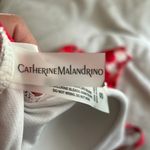 Catherine Malandrino White Bathing Suit One-Piece with Red Flower Pattern Photo 4