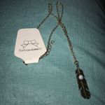 Paparazzi Necklaces (2) & Bracelet: Layer Elephant Charm Necklace, Feather Charm Necklace Photo 2