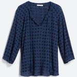 Lavender Brown NWT  Cedric Eyelet top navy Photo 0