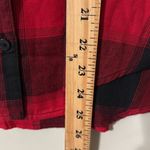 Victoria's Secret Victoria’s Secret women’s size medium plaid pajama top button up red and black Photo 1