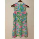 Lilly Pulitzer  Jane Shift Floridita Embroidered Half Zip Flamingo Dress A-Line 2 Photo 7