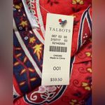 Talbots  Paisley Scarf Abstract All-Over Print Modal Colorful Travel Office NWT Photo 1