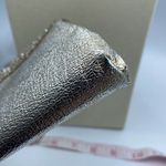 Vintage mid century silver foil clutch with silver cut stones . Photo 2