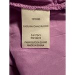 Haute Hippie Purple Floral Smock Ed Tiered Ruffle Dress XL boho flowy fairy Y2K Photo 5