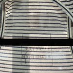 We The Free Free People  Blue & White Striped Ruffle Bottom Tank Blouse Photo 2