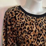 Faded Glory  fuzzy leopard sweatshirt Photo 2
