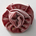 Free People Rosette Stud Pack - 10 Earrings (5 Pairs) + Brooch - Pink - NWT Photo 0