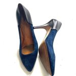 Madewell  The Maddie navy & black suede heels Women’s size 8 Photo 4