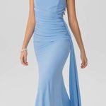 Cider  Satin Sweetheart Runched Split Maxi Dress Size Medium Photo 1