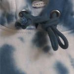 Good American Hoodie Sweatshirt Blue White Tie Dye Long Sleeve USA 2 (M) New Photo 2