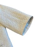 Club Monaco Cream Silver Metallic Blazer Jacket Cropped Oversized Size Large Photo 7