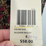 Laura Ashley Vintage Silk Paisley Ruffle Neck Blouse Top Womens Size 8 NWT Photo 12