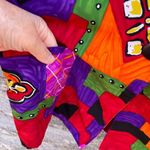 Art to wear Richard Kristal oversized size Med jacket. Orange Photo 2