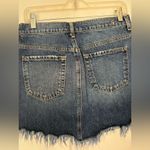 7 For All Mankind  distressed denim skirt size 28 100% cotton Photo 9