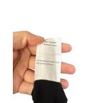 Vince  Cap Sleeve‎ V-Neck Embroidered Shift Dress Black Pleated Front Size 0 Photo 5