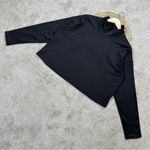 Athleta Women’s Whistler Mock Neck Top Sweatshirt Longsleeve Travel in Black XL Photo 3