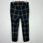 Zac & Rachel Pull On Plaid Pants Womens Large Black Tailored Office Chic Preppy Photo 1
