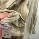 Alix NYC Loretta Knot Hem Cotton Shirt in Tan Womens Size M Size M Photo 7