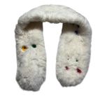 Halara New  Decorative Button Scarf Fuzzy Furry one size Photo 4