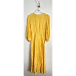 Farm Rio Cutout Piped Ring Midi Dress in Yellow Size Small Photo 7