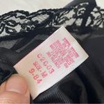 Vintage Lace Romper satin wrap teddy womens Black (medium) lingerie sleep dark Photo 4