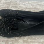 Schutz black suede and brocade flat Photo 5