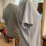 Debut  Heather Gray Short Sleeve Button-Down Top Photo 2