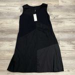 For Cynthia NWT Black Linen Blend Sleeveless Knee Length Dress Size Large Photo 4