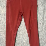 ZYIA Active Woman Size‎ 4 athletic ankle leggings Orange Photo 0