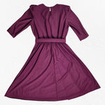 1970s Vintage Burgundy Fit and Flare Semi Photo 8