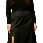 Cider Slip Skirt Women’s Plus 2X Black Lace Trim Dark Feminine Goth Whimisigoth Photo 0