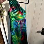 Akira NWT Multicolor One-Shoulder Pleated Dress Photo 4